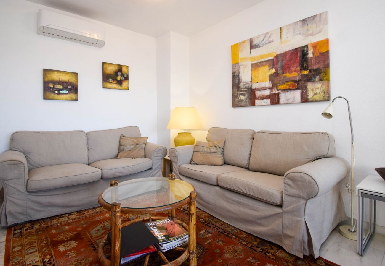 Apartamento en Fuengirola - Apartamento de 2 dormitorios en primera línea de playa en Torreblanca 