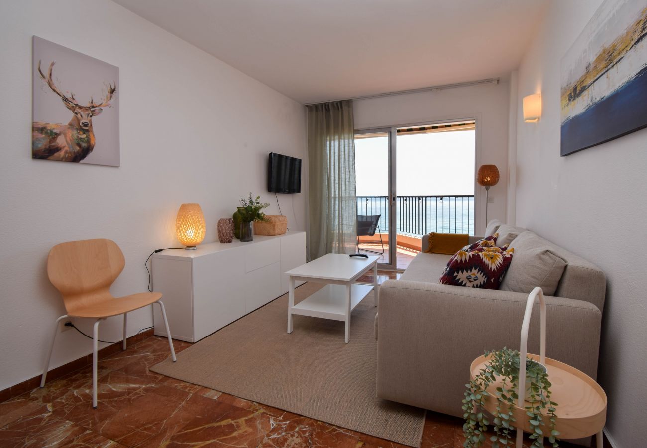Apartment in Fuengirola - Ref: 236 Beachfront apartment with wonderful seaviews and pool in Carvajal
